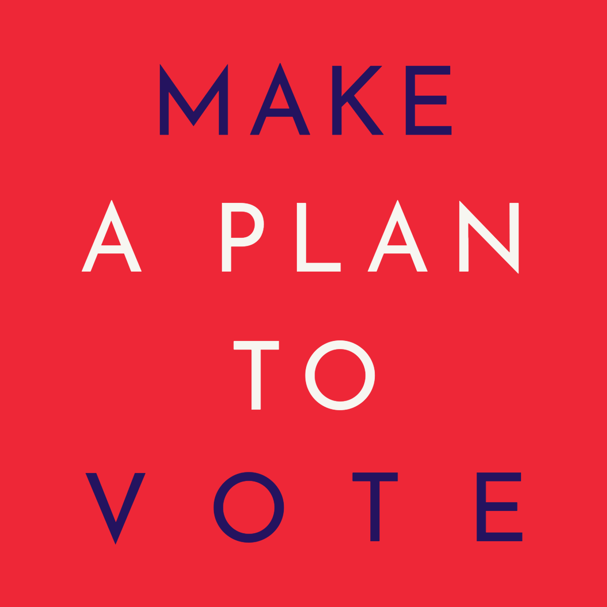 Make a plan to vote graphic