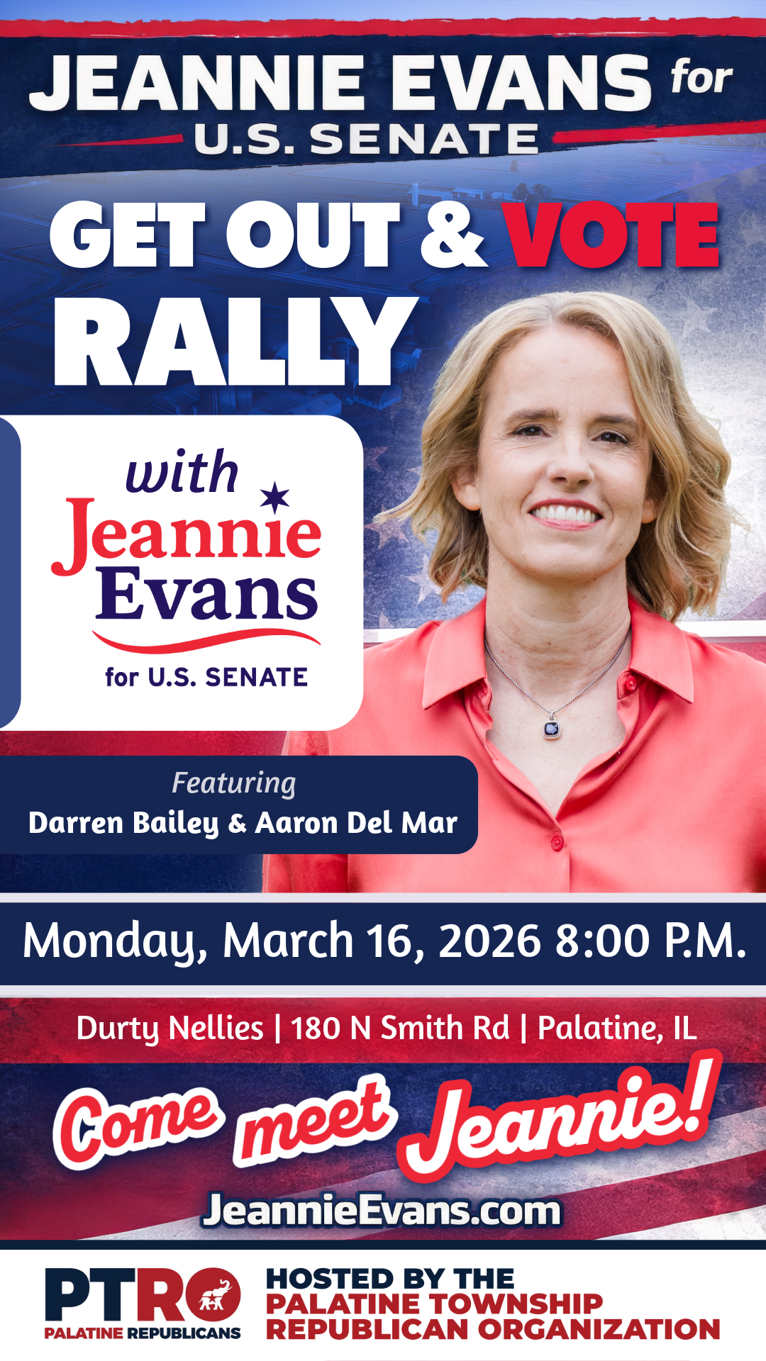 Get out and vote rally graphic